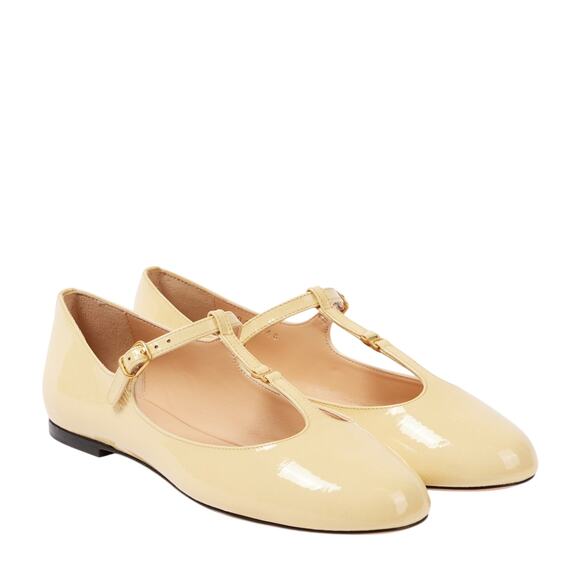 Chloé Shoes - Chloe Patent Leather Sleepy Beige Marcie Mary Jane Flats Size IT 39.5 / US 9.5